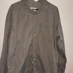 American Eagle Outfitters Beige Relaxed Shirt